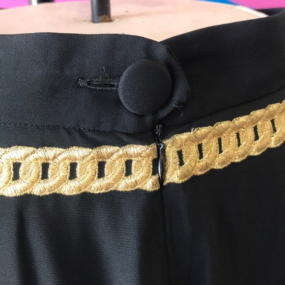 Moschino Couture Cartoon Black Wide Leg Pants - Picture 6 of 8